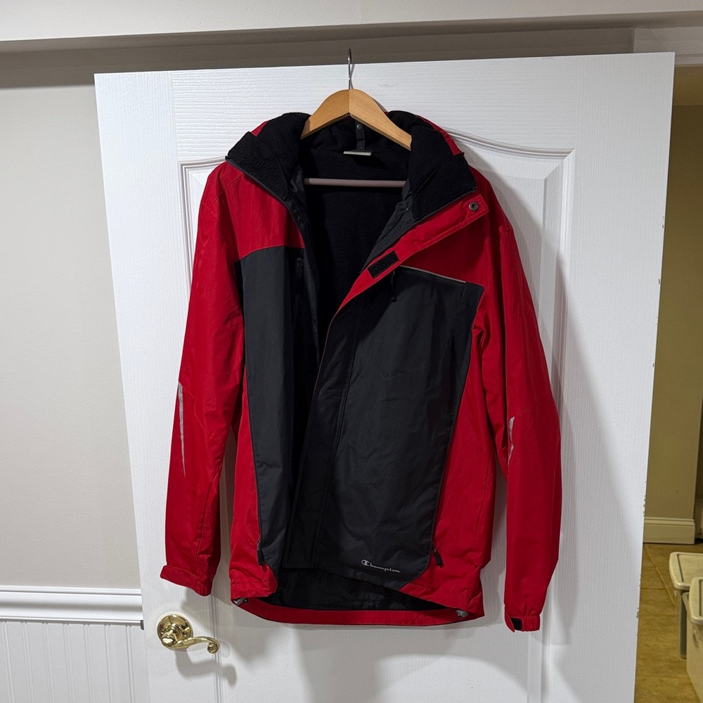 Champion Red and Black Performance Jacket
